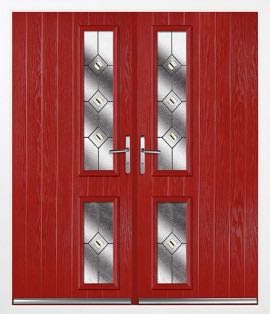 Double-door-Dorset-red front door, composite door, solid oak front door, front door derby,front door nottingham, front door leicester, front door sheffield, front door stoke, front door stafford, front door birmingham, composite door derby, composite door nottingham, composite door leicester,